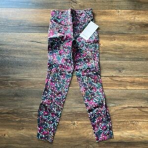 NWT Lululemon Base Pace HR tight 25” in floral electric multi